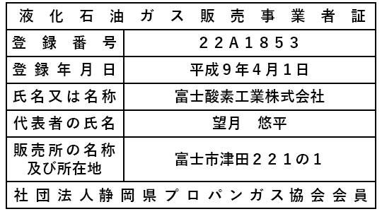 販売事業者証